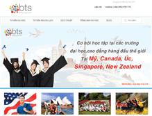 Tablet Screenshot of duhocbts.com